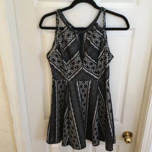 "NWOT"  Free People Sleeveless  Black Lace  Dress